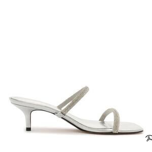 Schutz TALIAH SQUARE LEATHER SANDAL Sz 8.5 NIB NEW